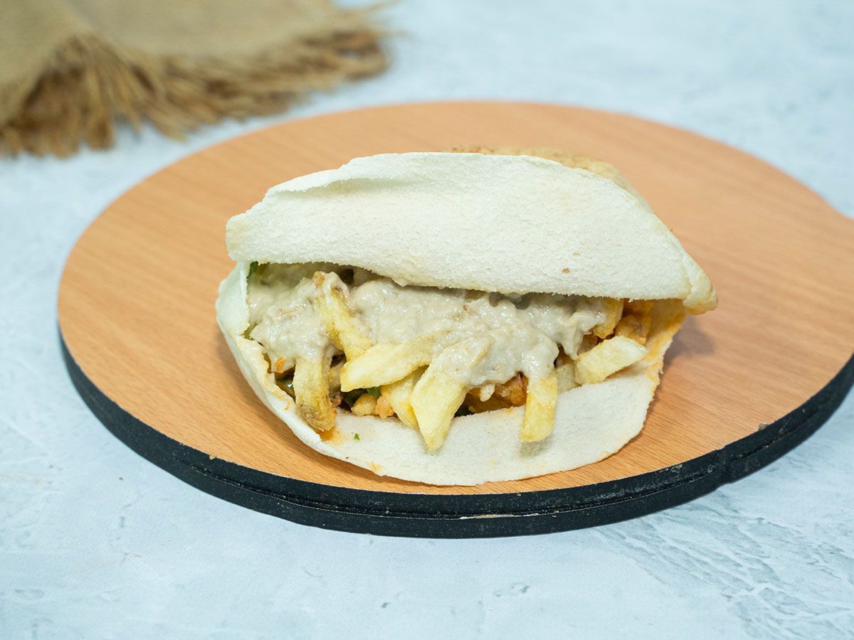 Baba Ghannoug Potato Sandwich