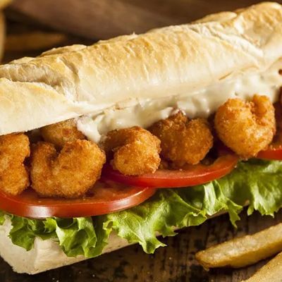 French W7 W7 Fried Shrimp Sandwich