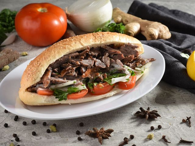 French meat shawarma