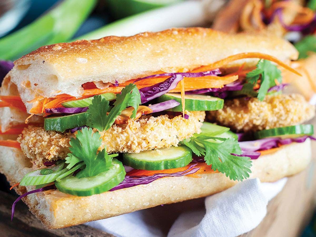 Fresh chicken pane sandwich