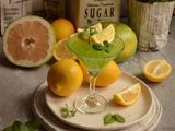 Fresh lemon mint juice