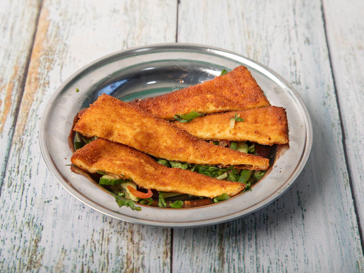 Fried Cheddar Cheese