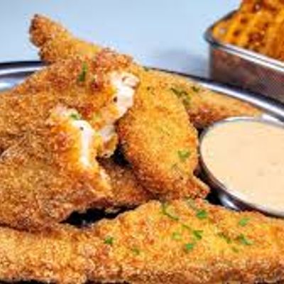 Fried Crispy Salmon