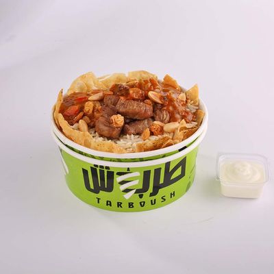 Fried Meat Fatteh With Sauce Large