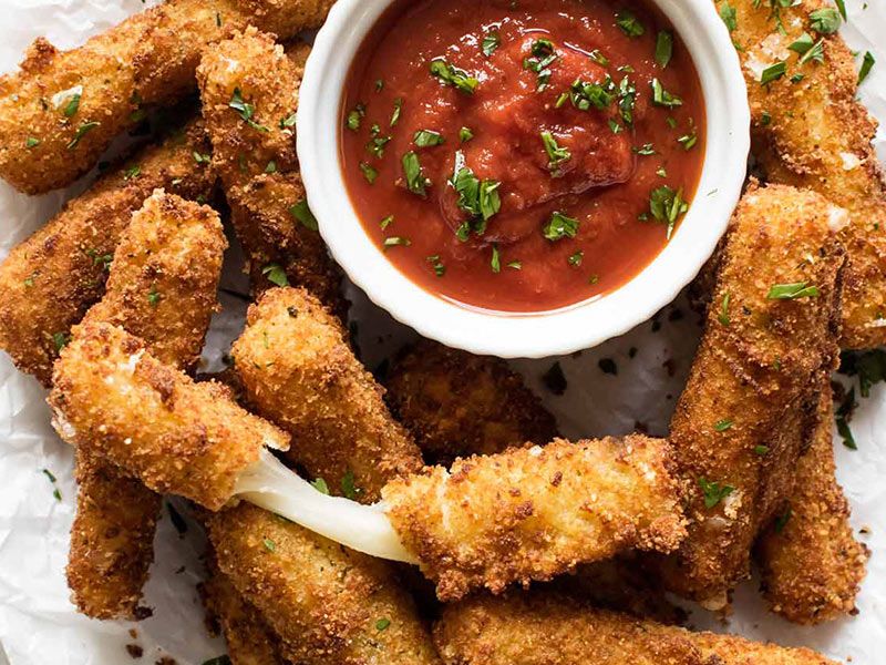 Fried Mozzarella Cheese Sandwich