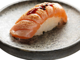 Fried Nigiri Salmon Tempura