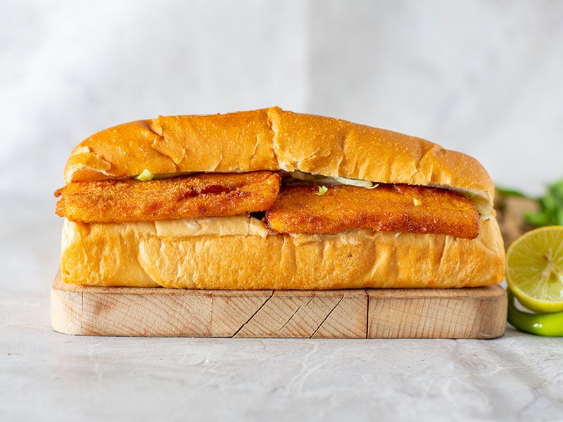Fried cheese sandwich