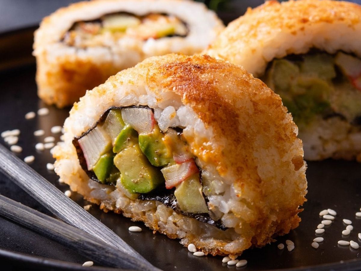 Fried crunchy crab roll