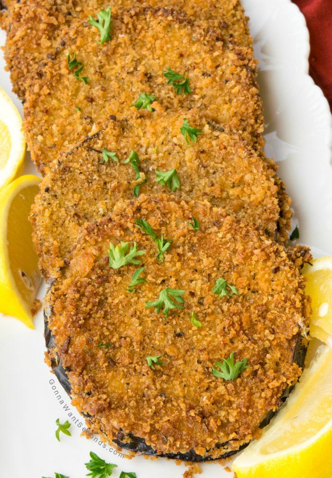 Fried eggplant