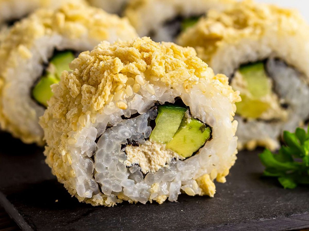 Fried spider maki roll