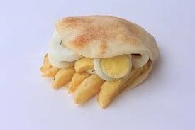 boiled egg Potato sandwich
