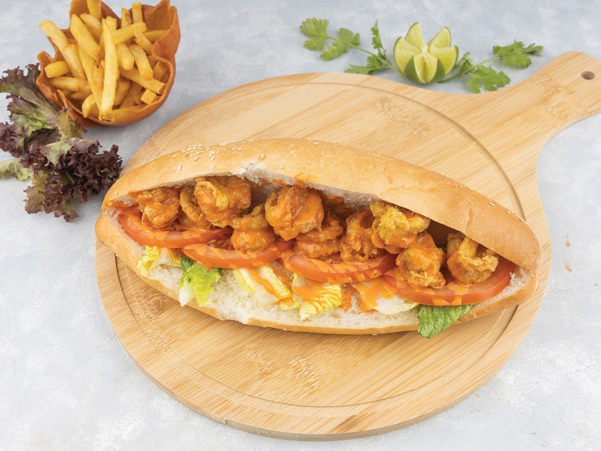Fries With Shrimps Sandwich