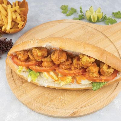 Fries With Shrimps Sandwich