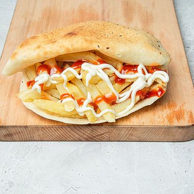 Potatoes Ketchup and Mayonnaise
