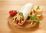 Falafel With French Fries Sandwich