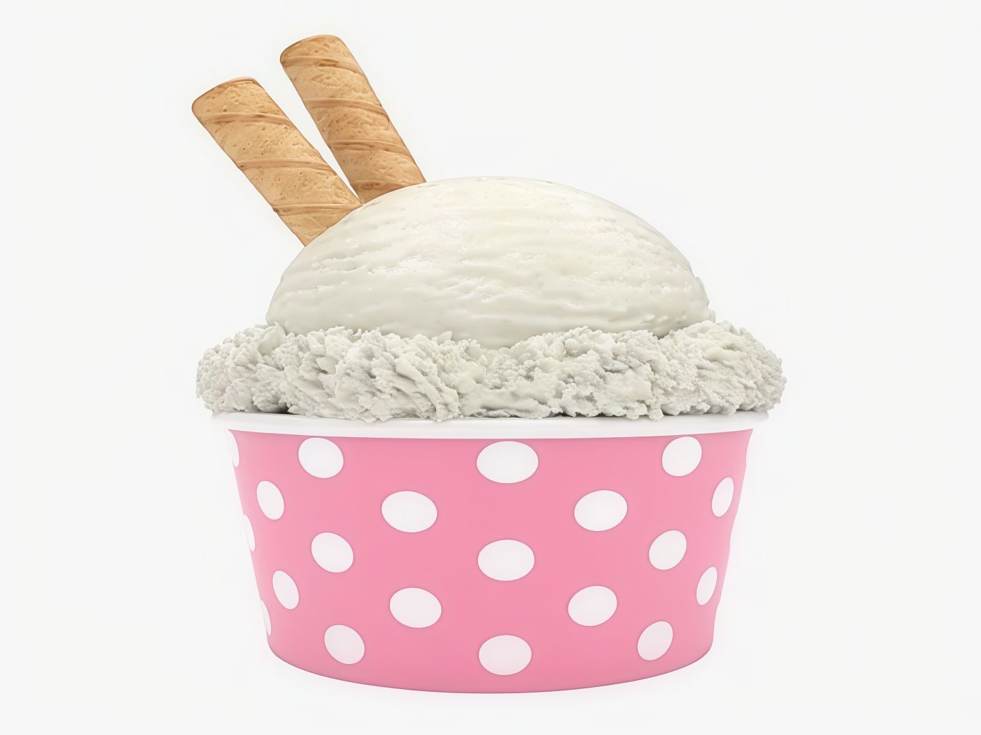 Fruit With Milk Ice Cream Cup