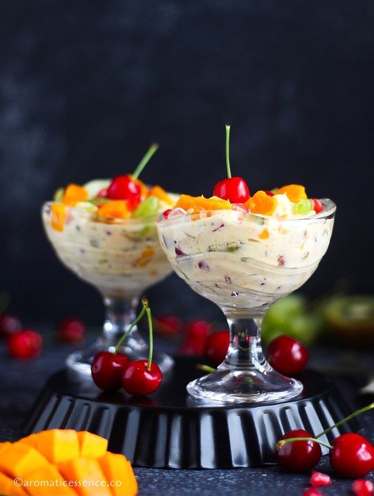 FRUIT SALAD with Ice cream