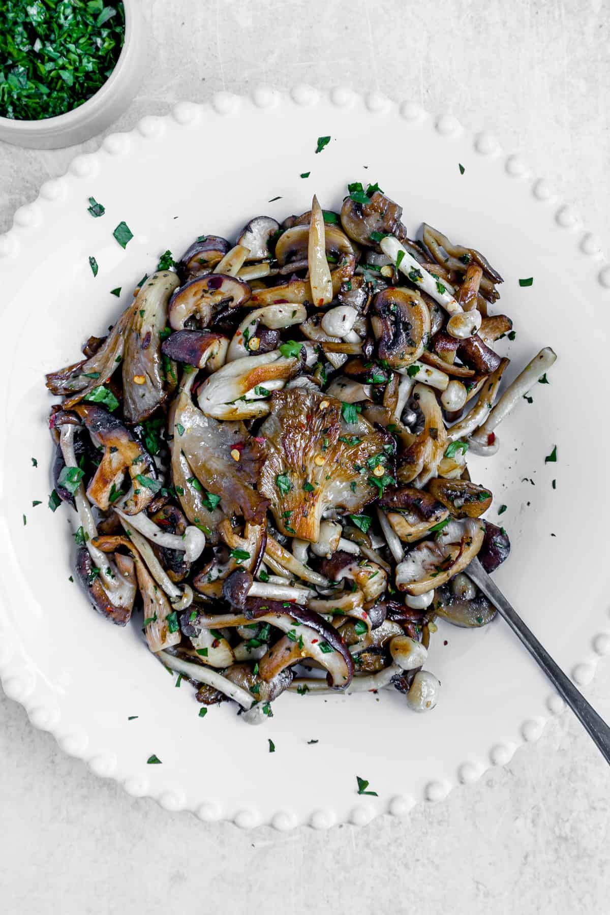Funghi Trifolati Platter