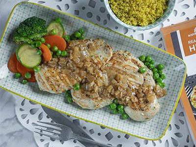 Grilled Chicken With Lemon Sauce Platter