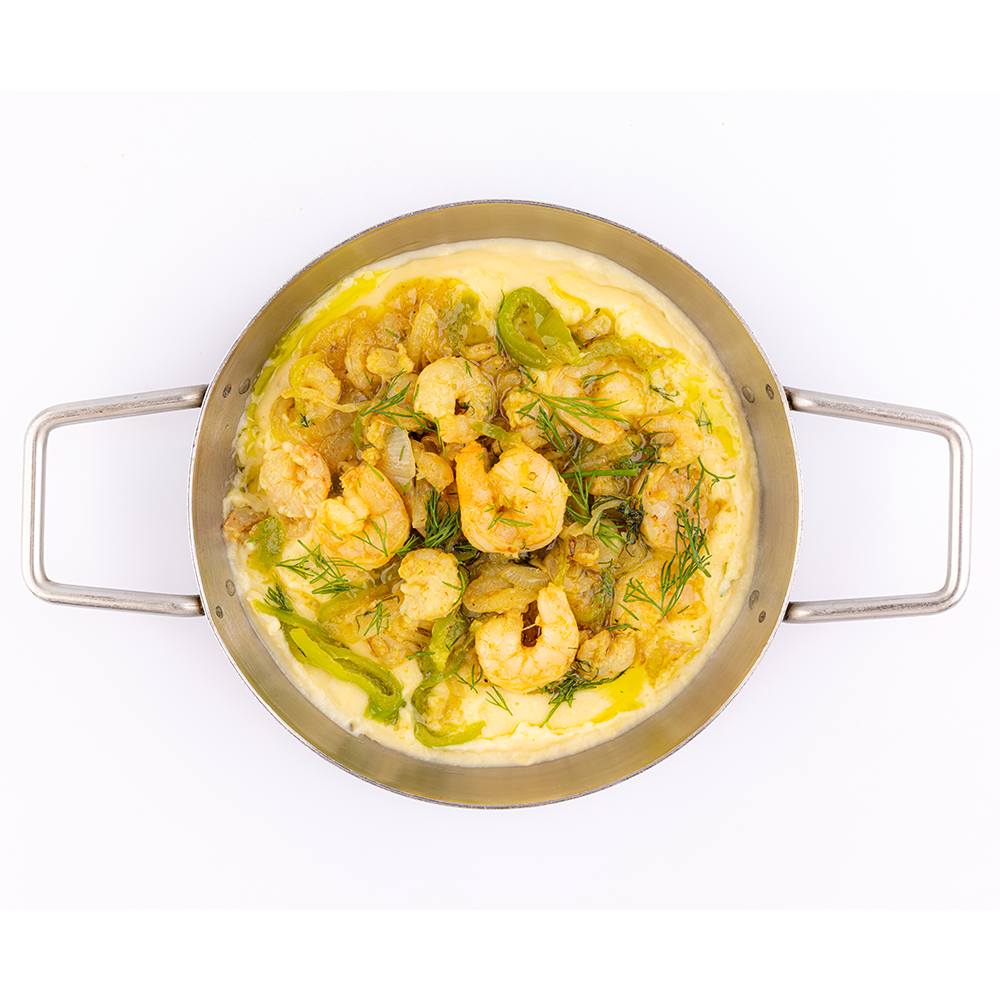 Crispy Shrimp With Melted Cheese