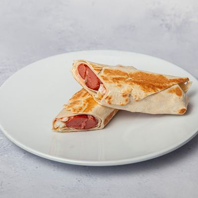 Omelette With Hot Dog Platter