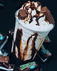 Galaxy mixed with Chocolate ice cream