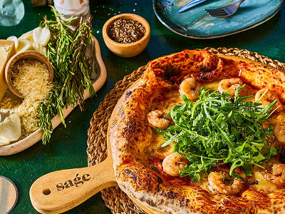 Gamberetti E Rucola Pizza