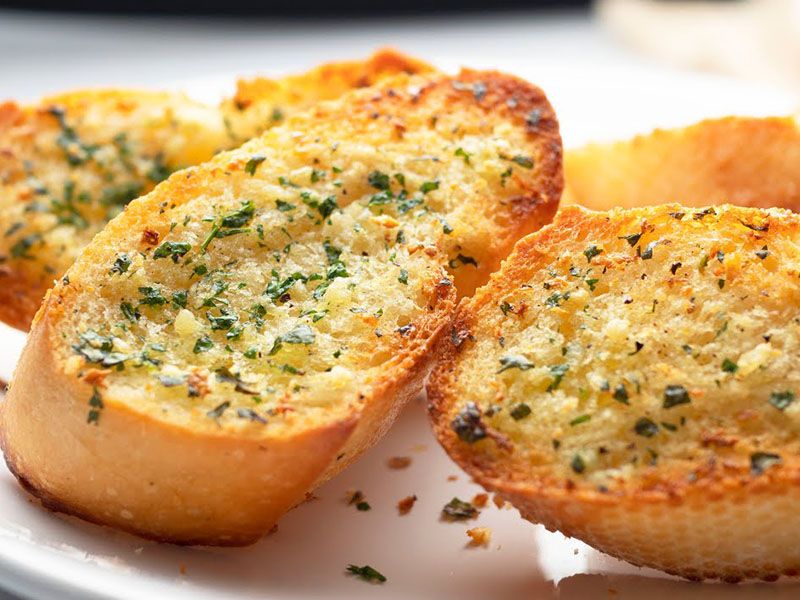 Toasted Bread With Butter And Garlic