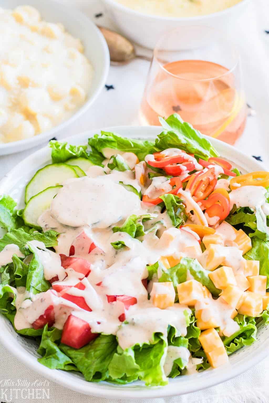 Garlic Dip Salad