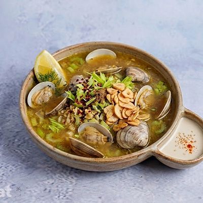 Garlic and Celery Baclouiz Soup