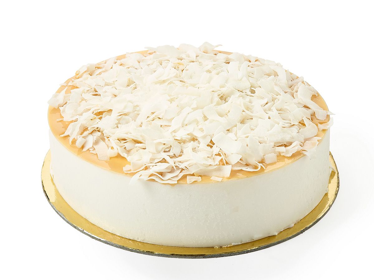 Gelato coconut caramel cake