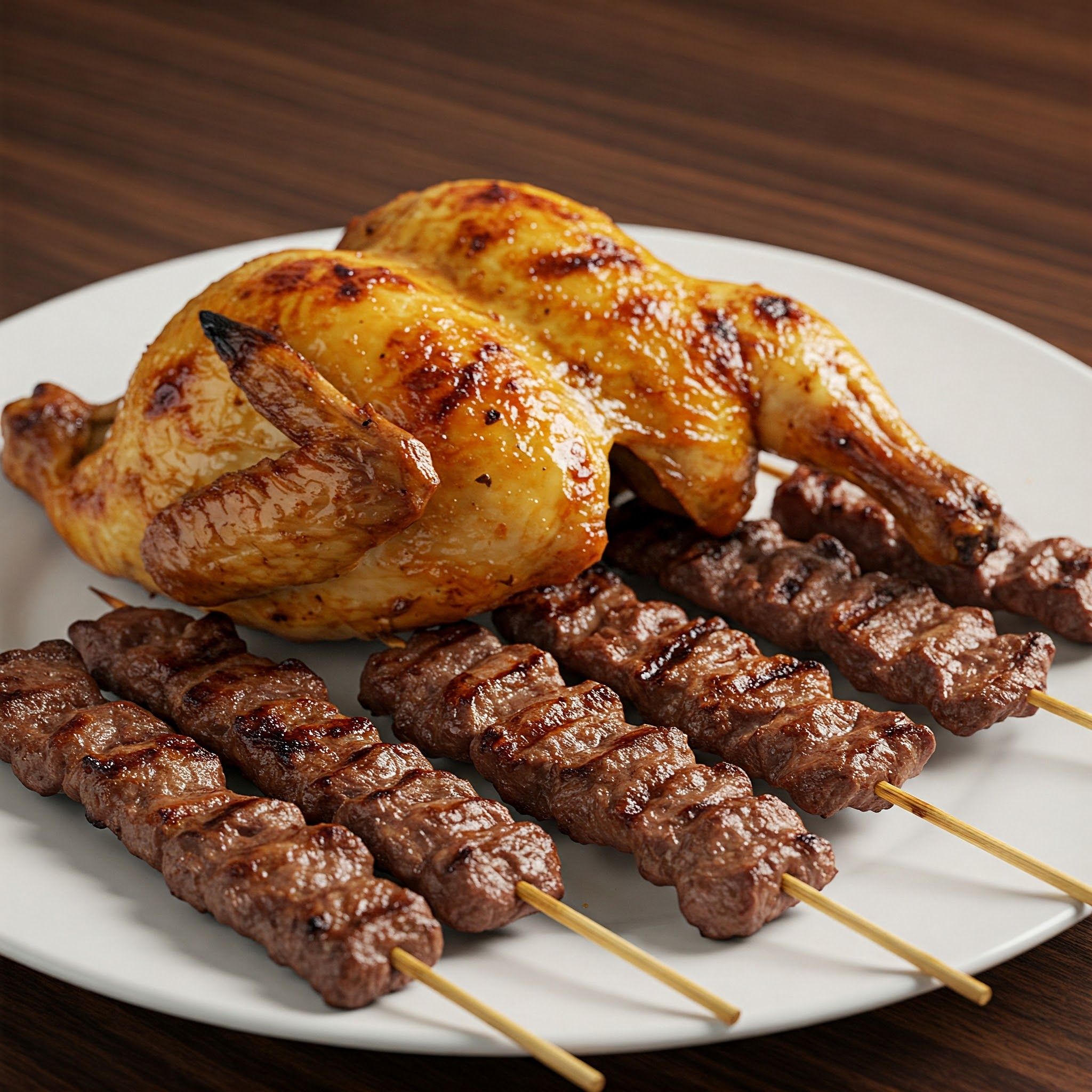 Chicken And Half Of Kofta