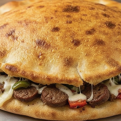 Hawawshi With Cheese + Sausage Loaf
