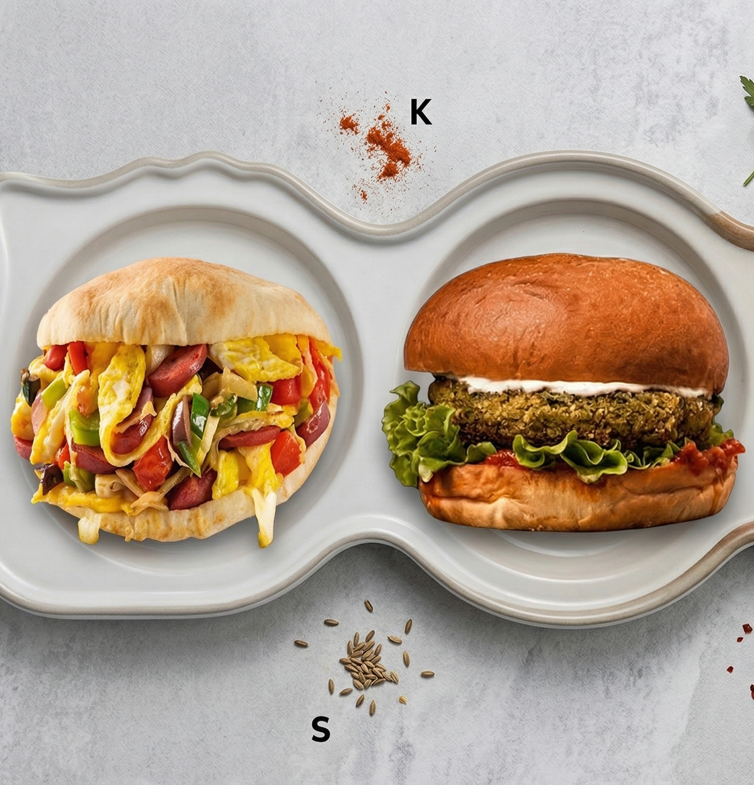 Apache bun + Taamiya Burger