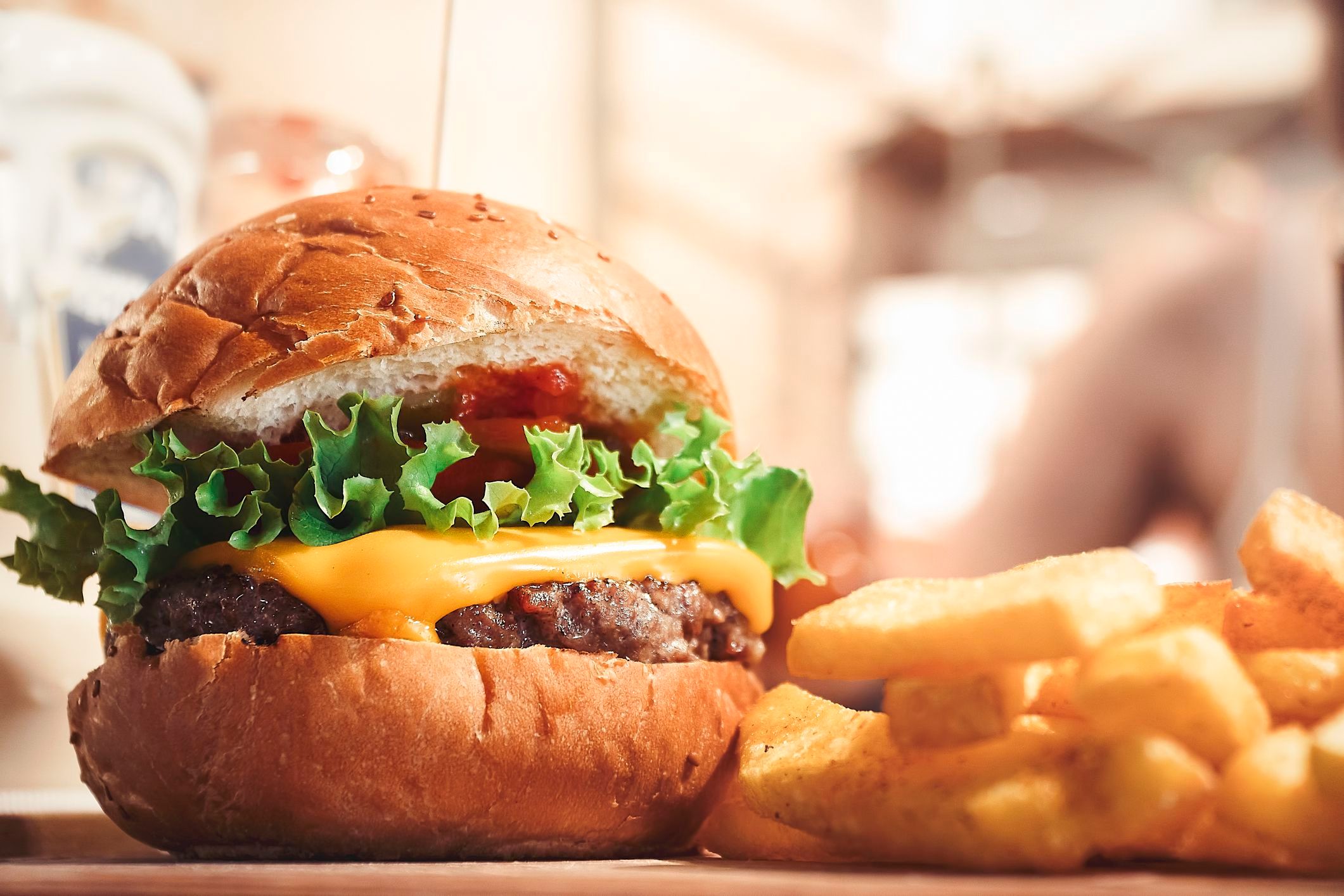 American Burger Sandwich