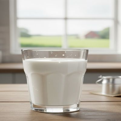 A cup of milk