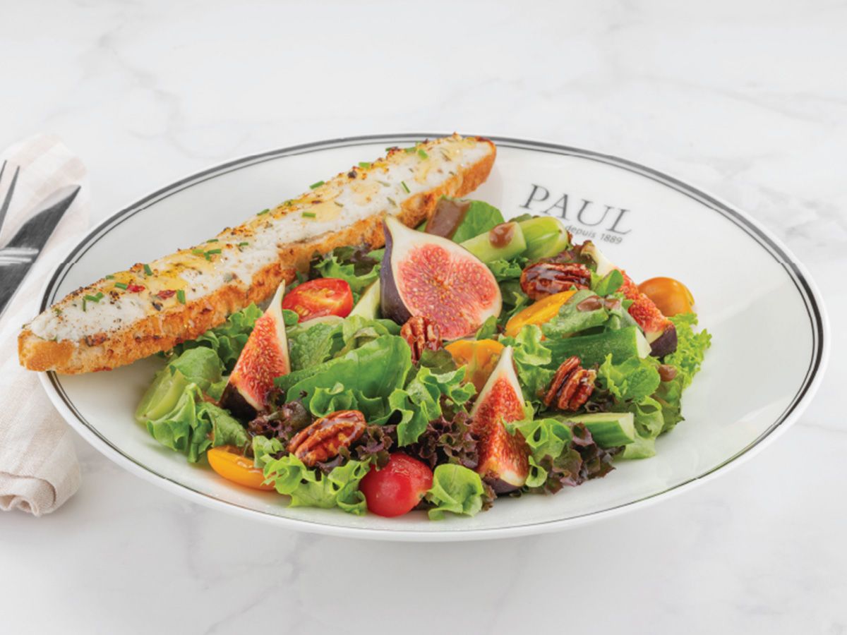 Caramelized Brulee Goat Cheese Salad