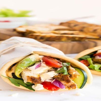 Golden Shawerma Sandwich