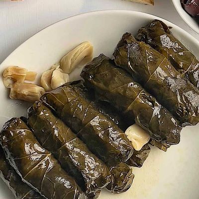 Grape Leaves with Meat Casserole