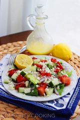 Lemon and onion and besbas salad