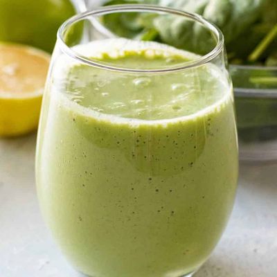 Green apple milkshake