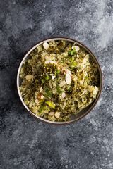 Green Rice With Basil And Pistachio