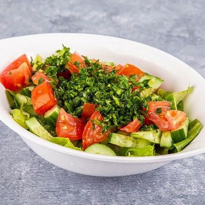 Fresh green salad box