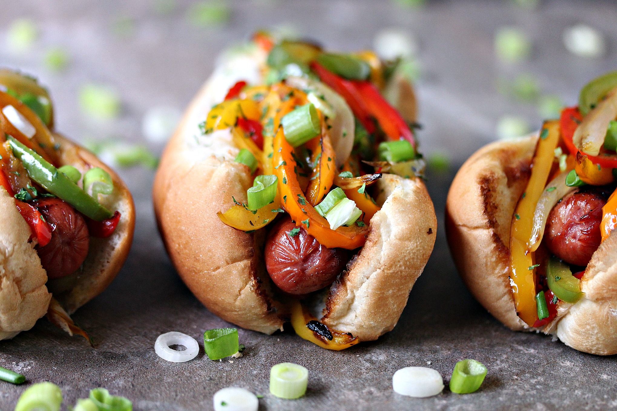 Hot Dog Fajita Sandwich