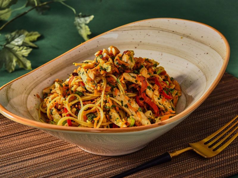 Grilled Asian Style Noodles Salad