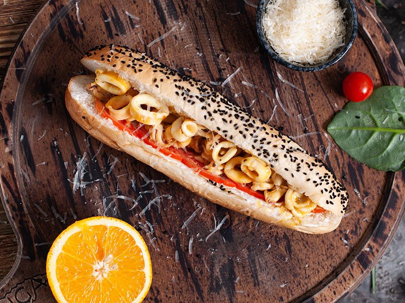 Grilled Calamari Sandwich