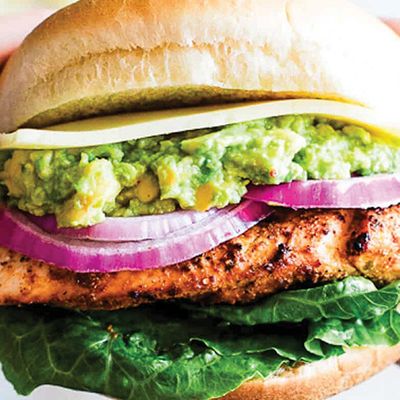 Grilled chicken burger