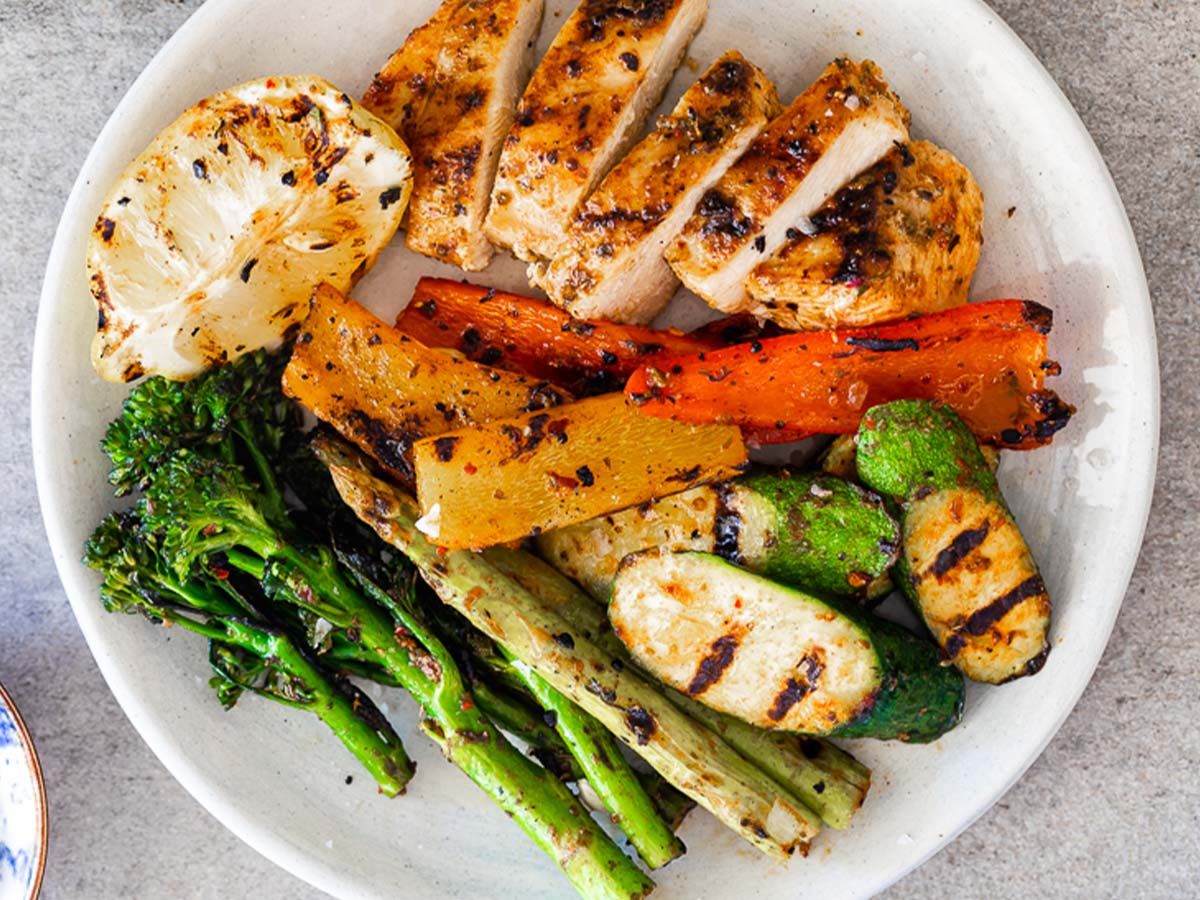 Grilled Chicken With Vegetables