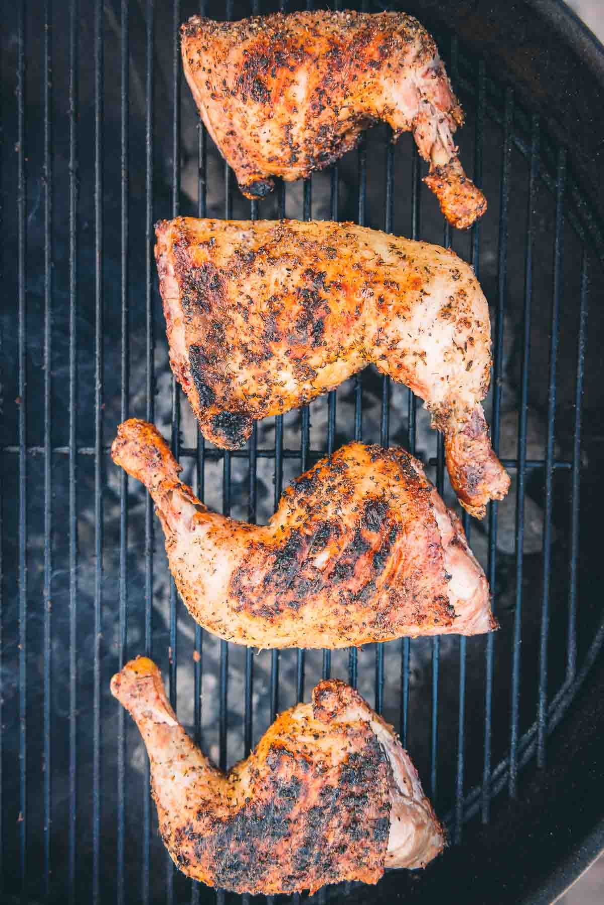 1/4 Grilled Chicken on Charcoal Thigh