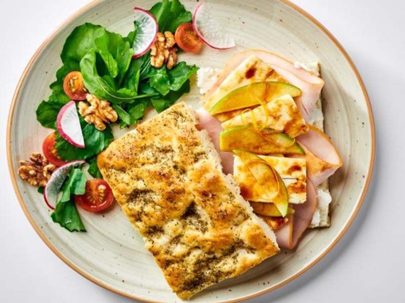 Grilled Halloumi Cheese Breakfast